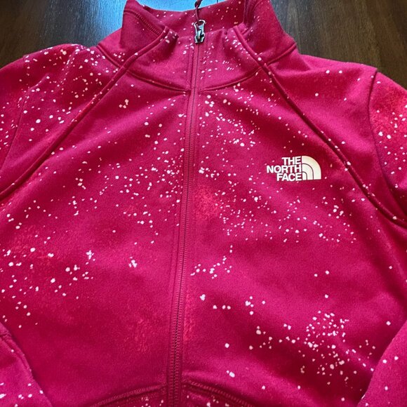 The North Face Women's Full Zip Jacket Galaxy Splatter Dark Pink Size Small - Picture 11 of 16